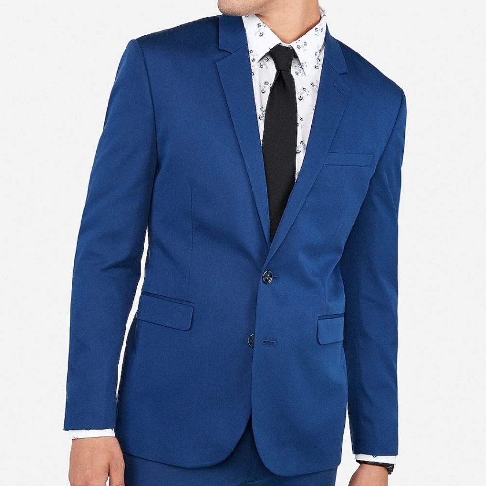 EXPRESS BLUE EXTRA SLIM MEN BLAZER SZ 36R